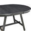 Table de salle à manger ronde extensible grise - capacité de poids de 200 lb, stable et fiable