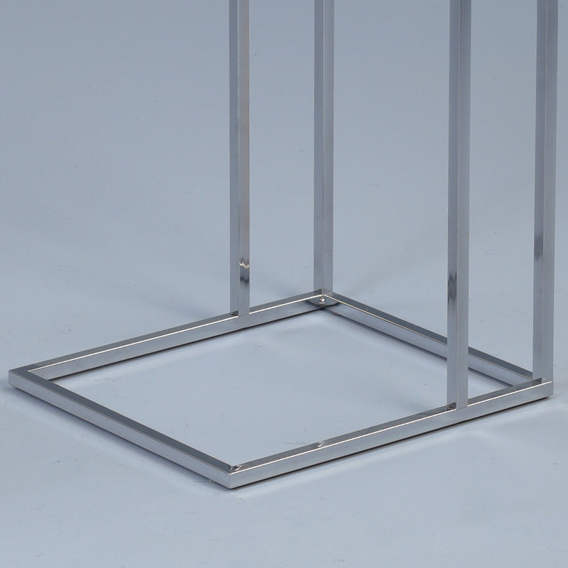 Cali Side Table, Chrome-Plated Metal