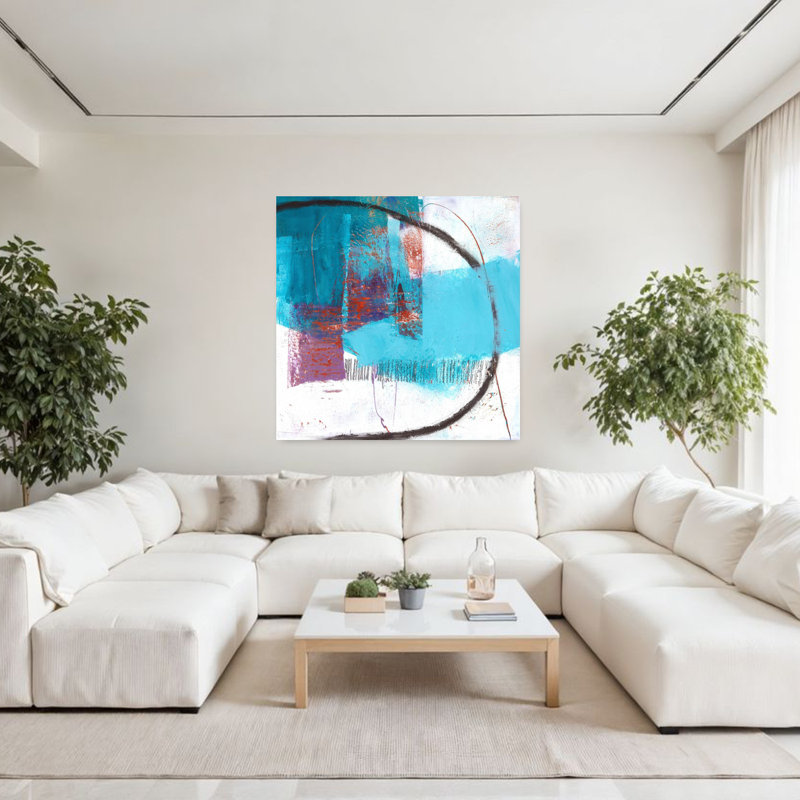 Berthing Sounds Abstract Contemporary Art, 48" H x 48" W