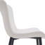 Ensemble de 2 chaises de salle à manger crème: similicuir style moderne Mid-Century-1522723099