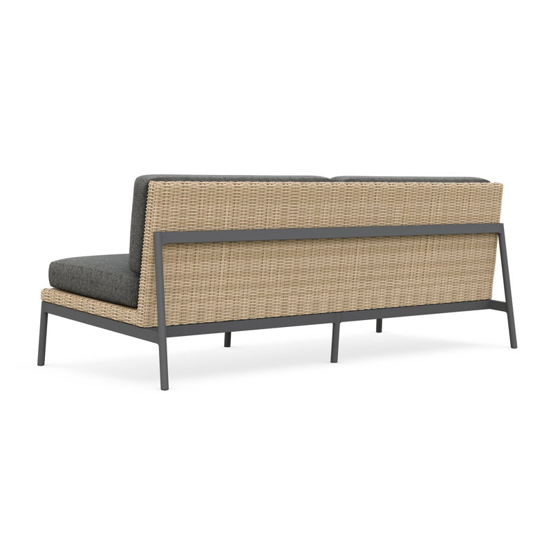 Terra 81.89" Wide Outdoor Reversible Patio Sofa with Cushions