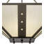 Luminaire suspendu carré / rectangulaire unique à 4 lumières Zandra