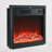 Dome Door Acrylic Mirror Fireplace Cabinet, TV Fireplace Cabinet