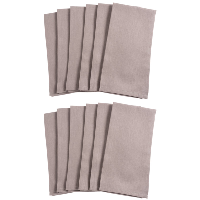 Chateau 20" Napkins, Gray