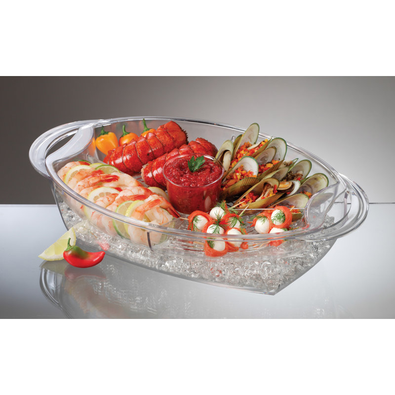 Prodyne Plastic Divided Serving Dish
