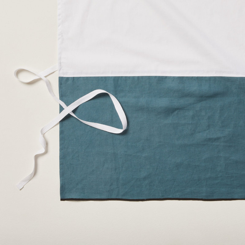 Carlina Tailored Wrap Around, 140cm W x 32cm D, Blue/Green