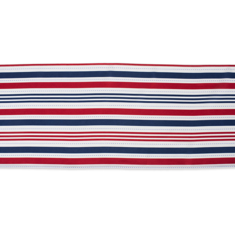 Risa Stripe Outdoor Table Runner, 108" L x 14" D
