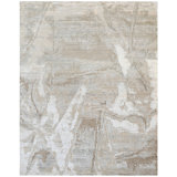 High-Quality Hand-Knotted Camel And Ivory Area Rug