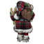 Figurine de père Noël 16 po avec raquettes et skis