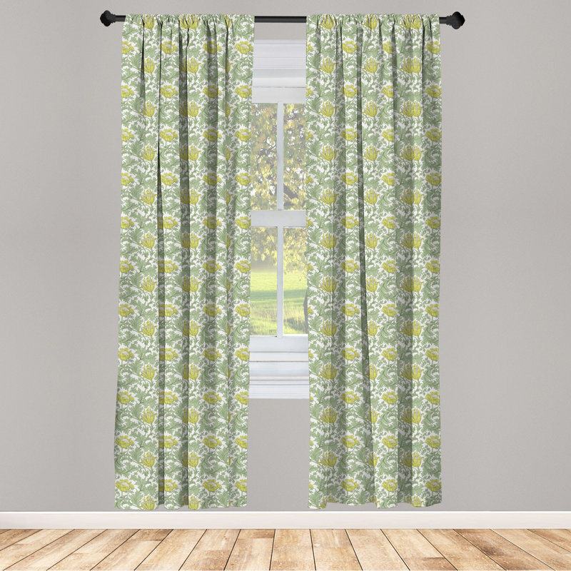 Semi-Sheer Rod Pocket Sliding Panel, 28" x 95"