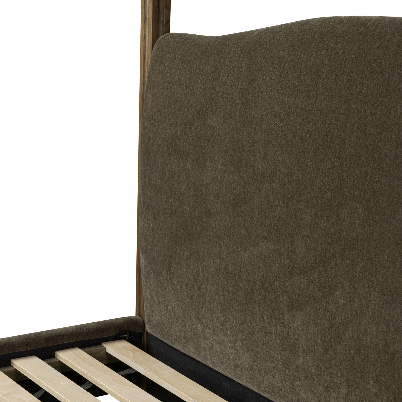 Jodie Canopy Bed-Malmo Olive, Queen