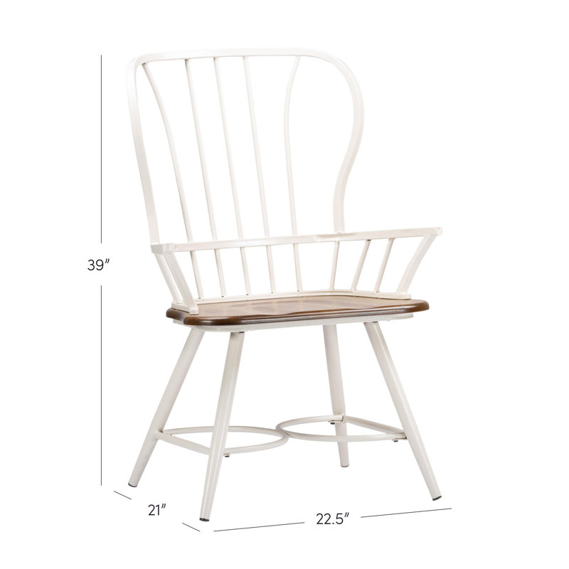 Criswell 17.5'' H Armchair, White