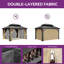 Pavillon de jardin en aluminium à toit double avec toit rigide-93908573-112917707