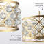  Lustre tambour 4 lumières Glam-546283716