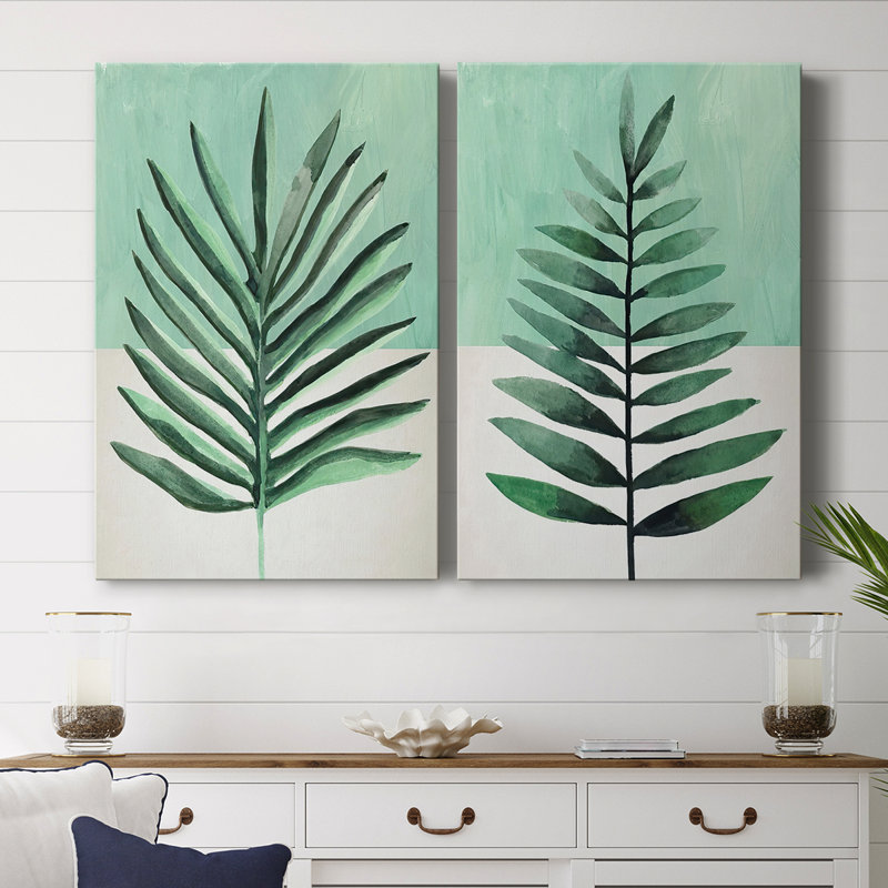 Toile tendue Verging Palm I-Premium Gallery - prête à être accrochée, H 27 po x l 18 po