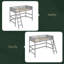 Lit mezzanine simple en bois massif avec échelle-469670756