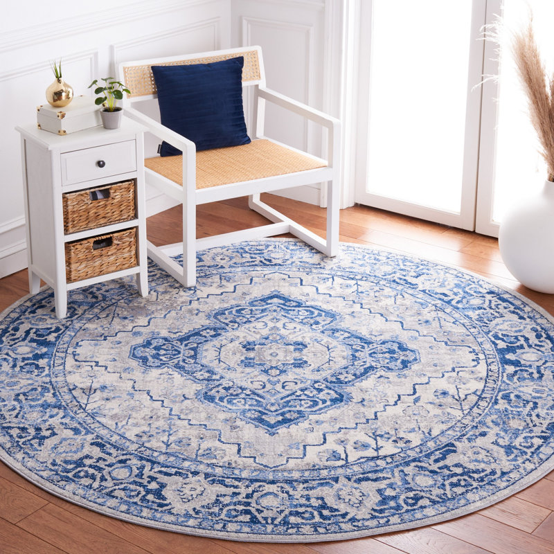 Claubert Performance Oriental Rug, Round 6'7"