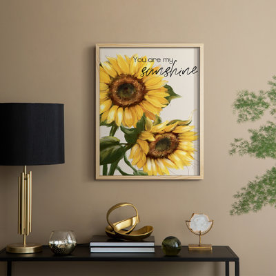 You Are My Sunshine Framed Print - Solid Wood