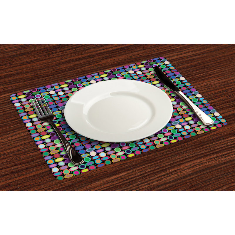 Polyester Abstract Rectangle Placemat