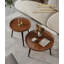 Table basse 2 pièces, petites tables rondes de style Mid-Century durables pour le salon, ensemble de tables basses gigognes modernes à assemblage facile, tables d'appoint circulaires pour balcon de chevet-1938555423