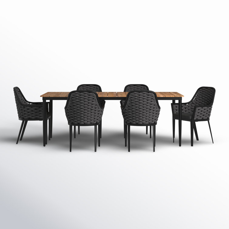 Jianna Rectangular 6 - Person Dining Set
