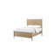 Grand lit à finition sable pour chambre à coucher - Style transitionnel décontracté