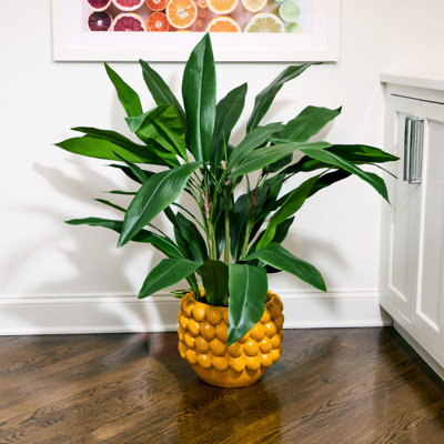 12.5" Resin Lemon Planter