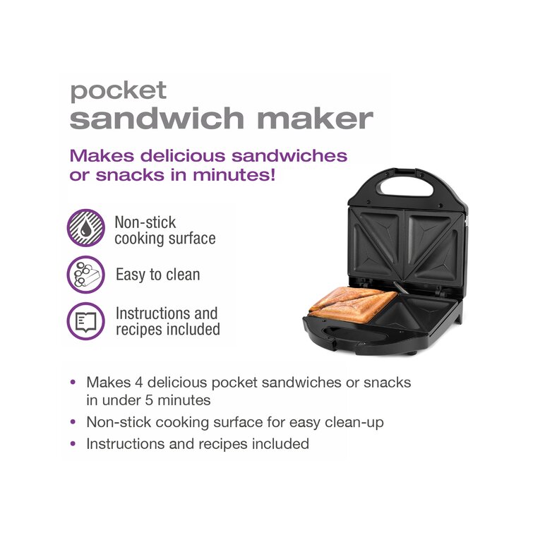 Mickey Mouse Nonstick Pocket Sandwich Maker 