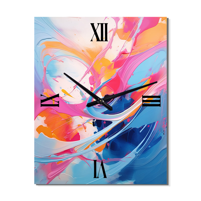 Jairdan - Horloge murale abstraite, H 32 po x l 24 po x P 1 po