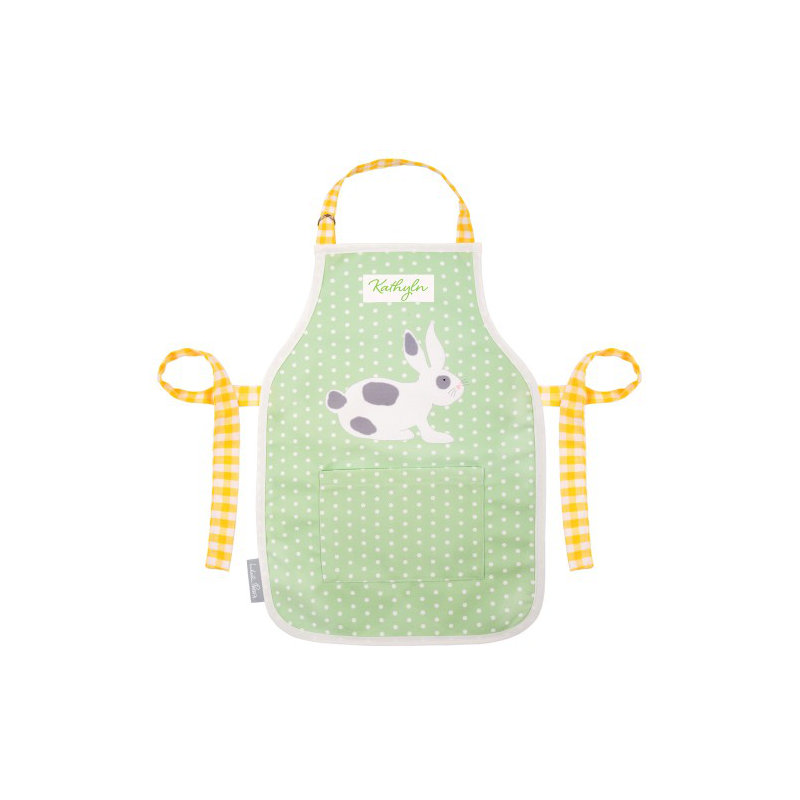 Annagh's Childrens Apron, Pea Green, 2-5 Years