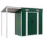 Broghin Garden Shed with Extended Roof Outdoor Tool Shed Storage Shed Steel-1026969122