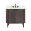 Meuble-lavabo sur pied simple 37 po avec plateau en quartz Blakely-92319980-92319981