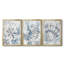 Beach Shell Fresco I - Toile tendue avec châssis sur mesure - 3 pièces