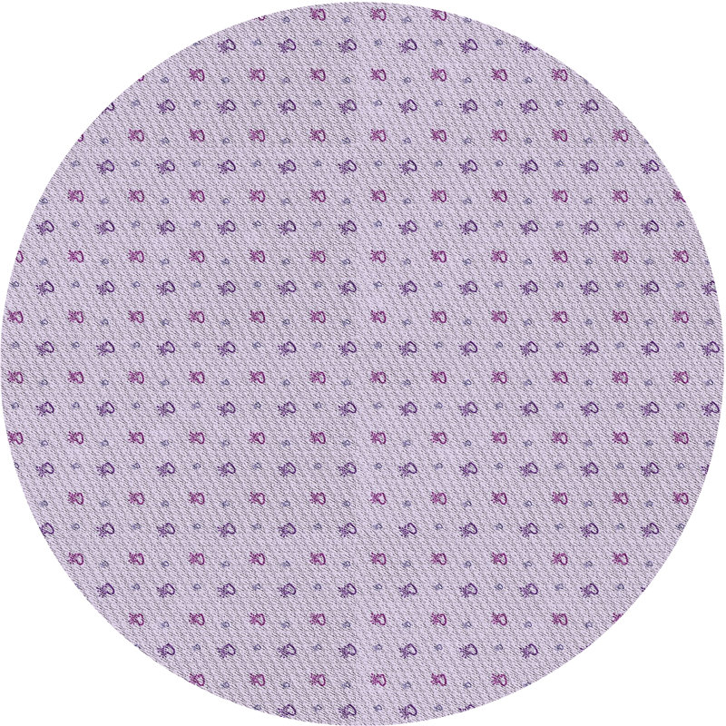 Tapis rose clair Power Loom, Rond 3 pi