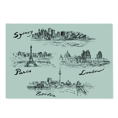 East Urban Home Glass Christam Cutting Board