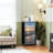 4 Drawer Dresser for Bedroom, Narrow Chest of Drawers, Wooden Top and Study Iron Frame 18"x37.5"-(WxH)