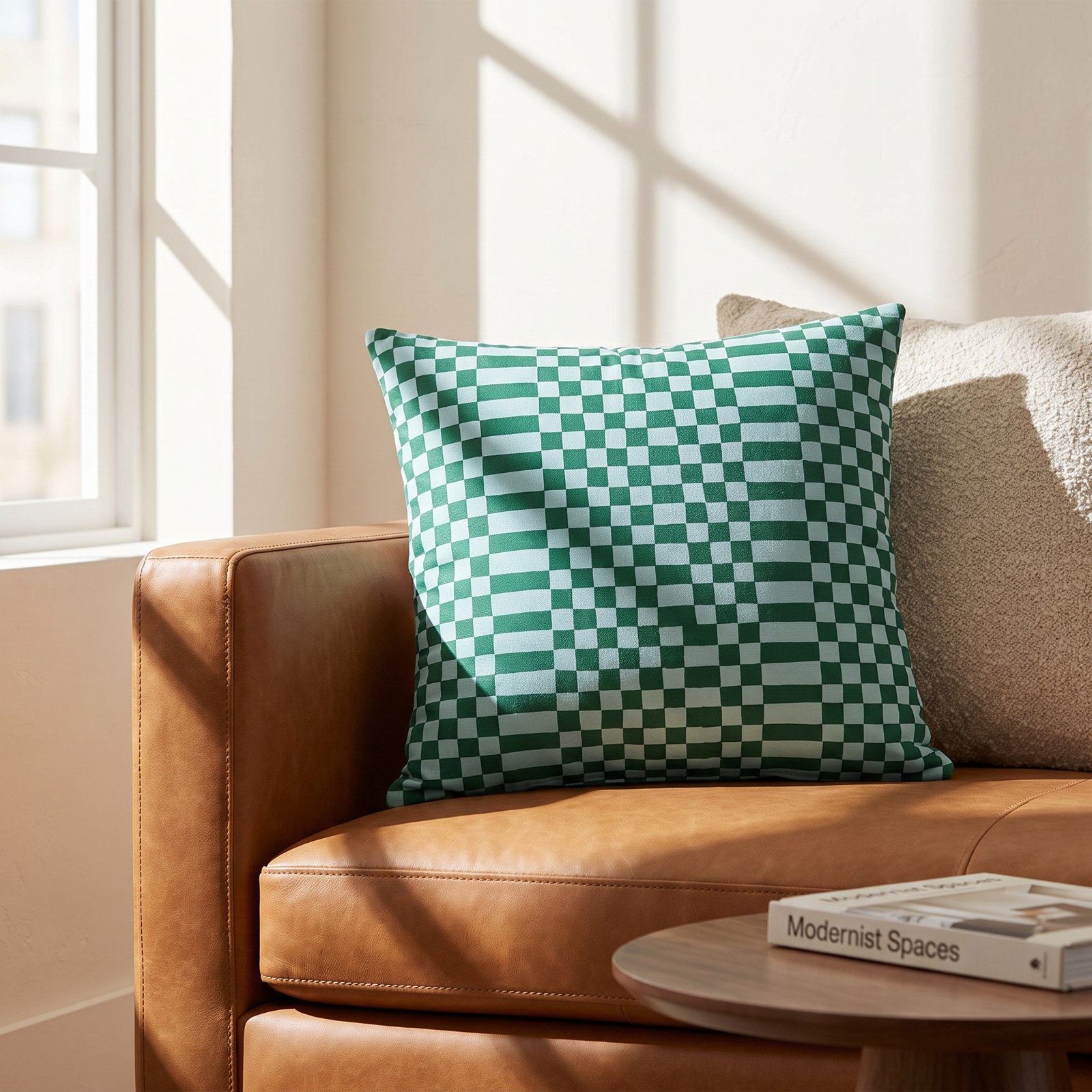 Delma Throw Pillow, 18" x 18", Green