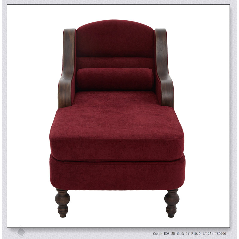 Chaise longue surdimensionnée pour l'intérieur, canapé-lit simple en tissu avec assise large, fauteuil rembourré pour la lecture et la détente