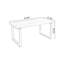 Bureau rectangulaire brun en bois massif-1137979750