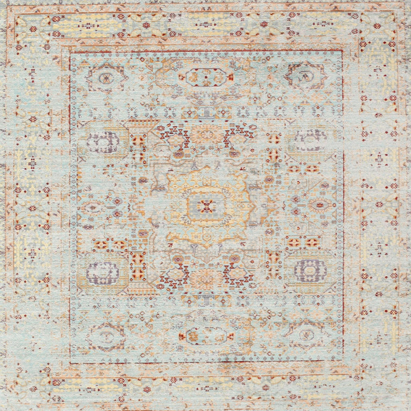 Devillage Oriental Indoor Rug, Square 4'