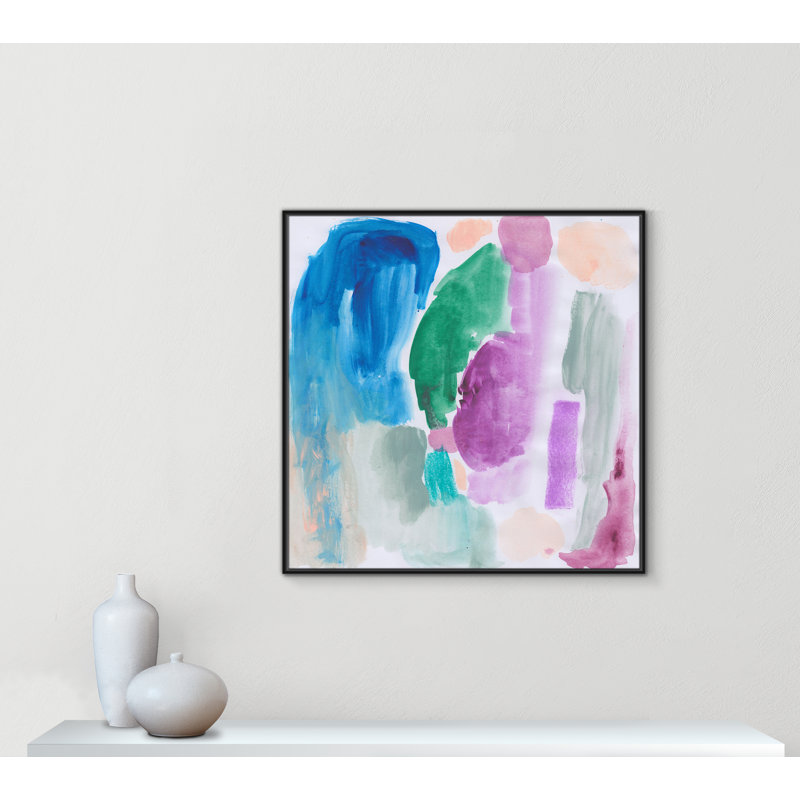 Vivid Space III - Square Version Print par Bea Dina, Noir, H 41,5 po x l 41,5 po