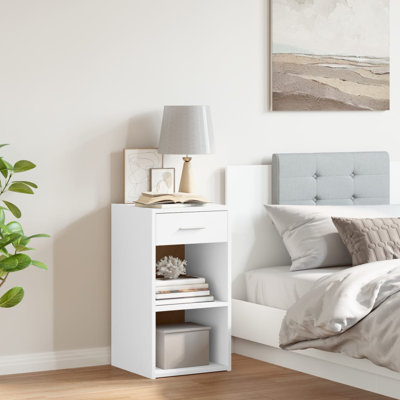 35cm W Manufactured Wood Bedside Table