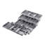 Gray foldable drawer organizer
