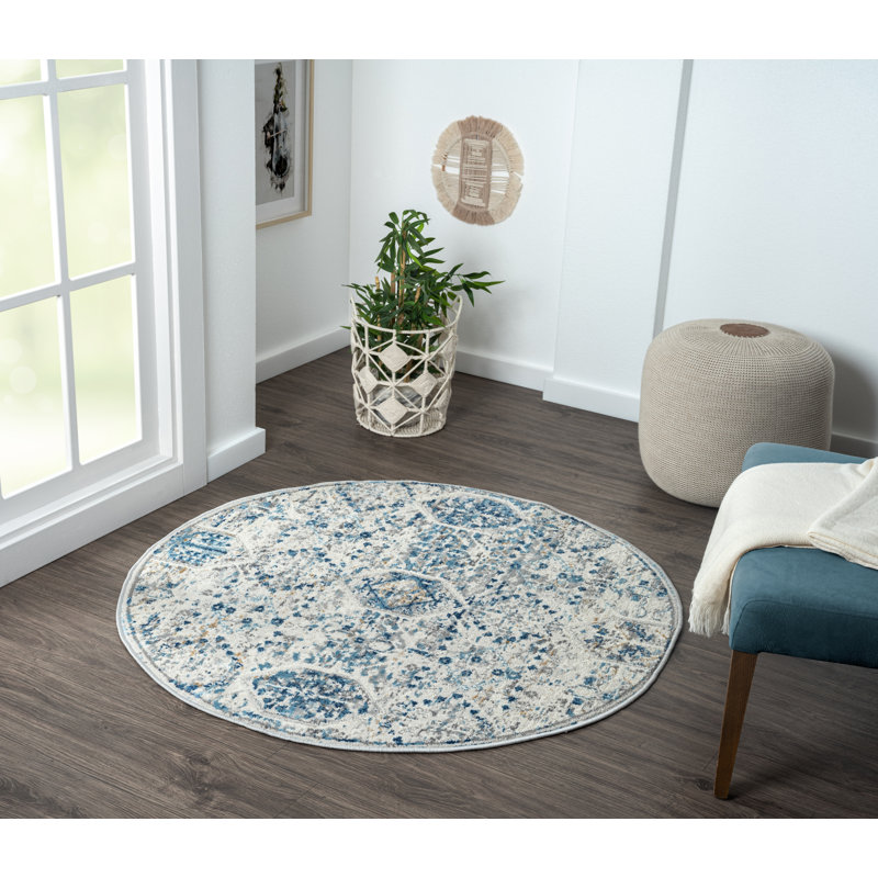 Helene beige Rug, Round 120cm