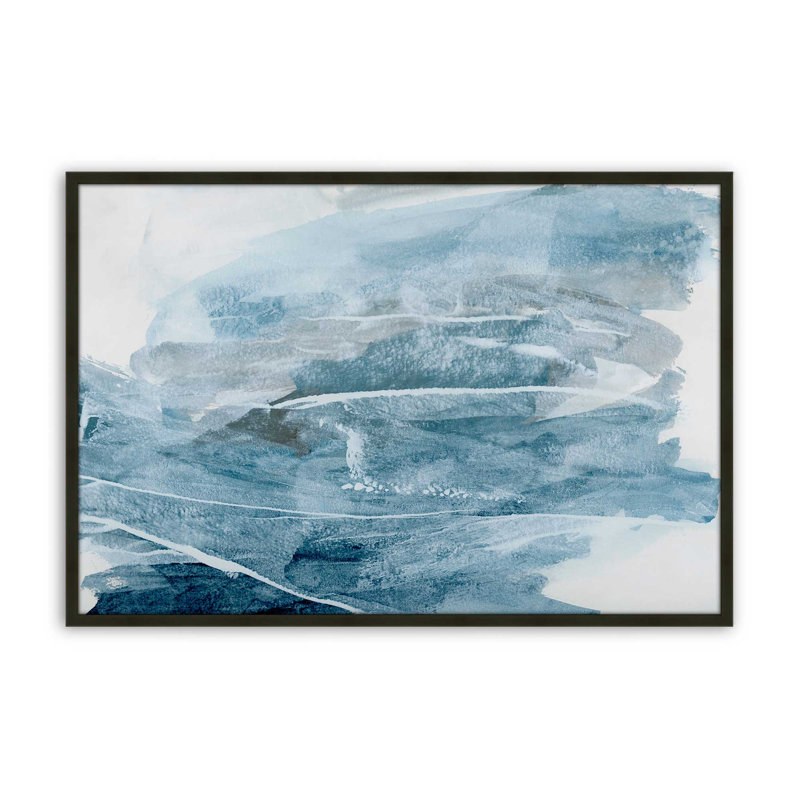«Snow Clouds» par Teodora Guererra, reproduction d'art sur toile, Impression sur cadre ouvert sans papier mat, Noir