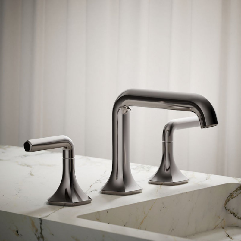 Occasion Single Hole Bathroom Faucet, Vibrant Titanium