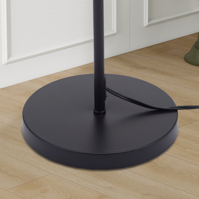 Lampe sur pied 71,3 po Tochiere, Noir, noir, noir, noir