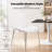 Asbury Stackable Dining Chair with Floral Cutout Back and Stainless Steel Legs – Modern Metal Side Chair for Kitchen, Dining Room, or Restaurant-2141165644-2036437883