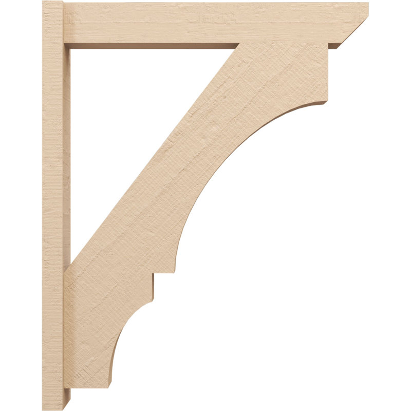 Balboa Slat Rough Cedar Woodgrain TimberThane Outlooker, Primed Tan, 40" H x 6" W x 32" D