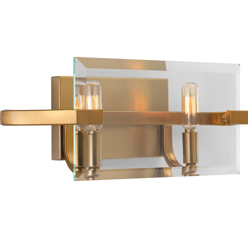 Éclairage pour meuble-lavabo en bronze brossé 2 lumières Janessa